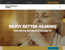 Tablet Screenshot of hearingservicesandsystems.com